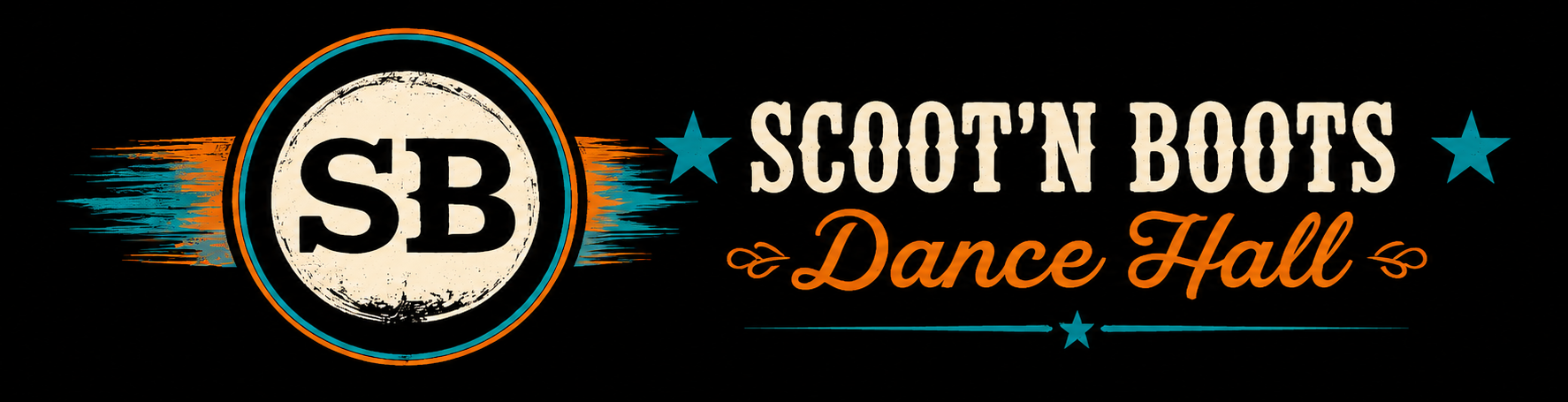 Scoot'N Boots Dance Hall In-Line Logo