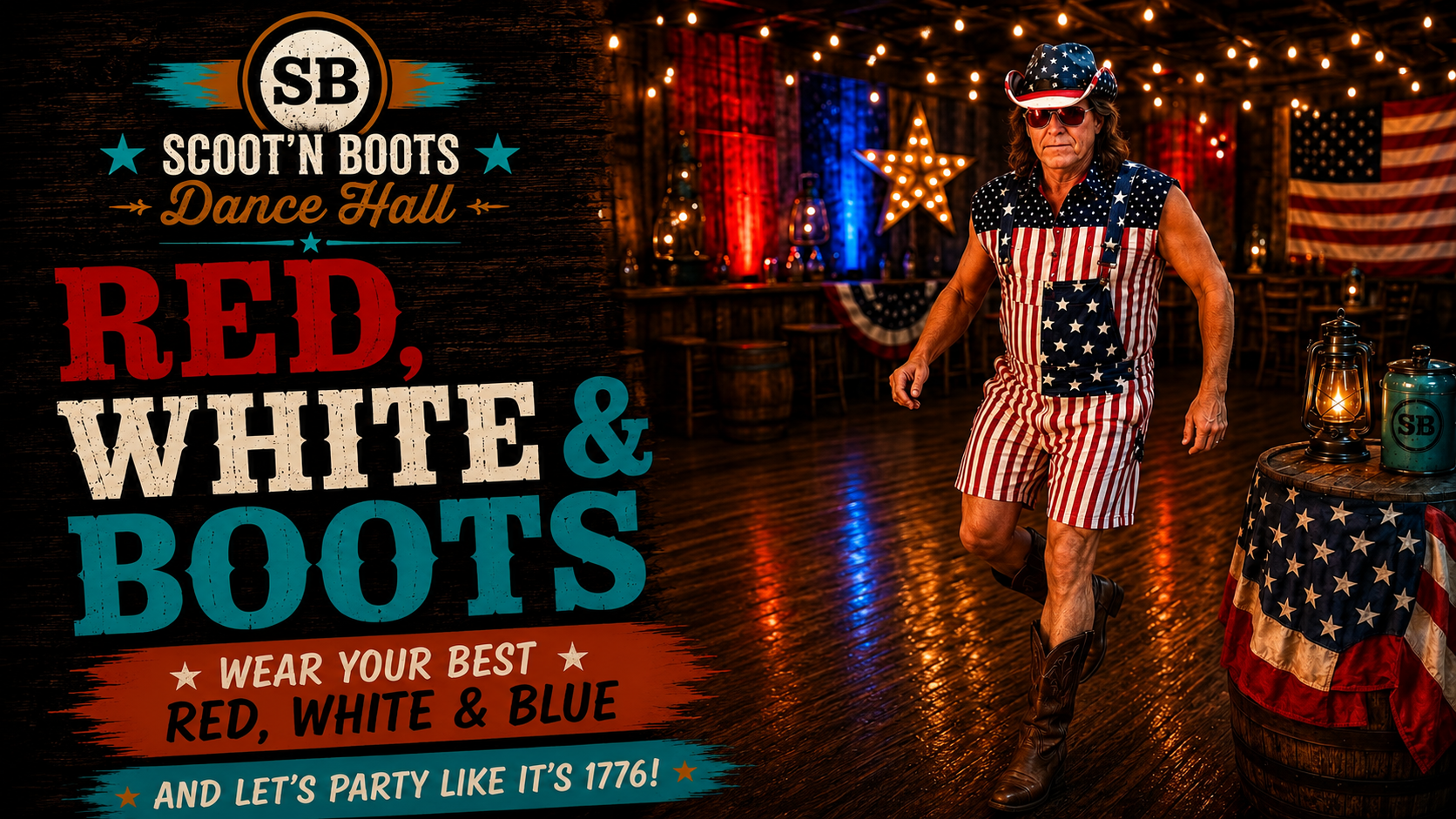 Red White And Boots Image