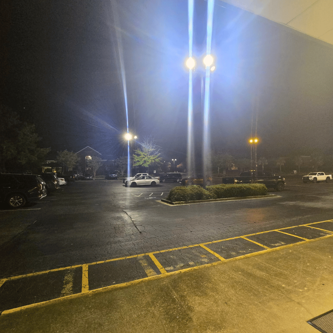Large Well-Lit Parking Image