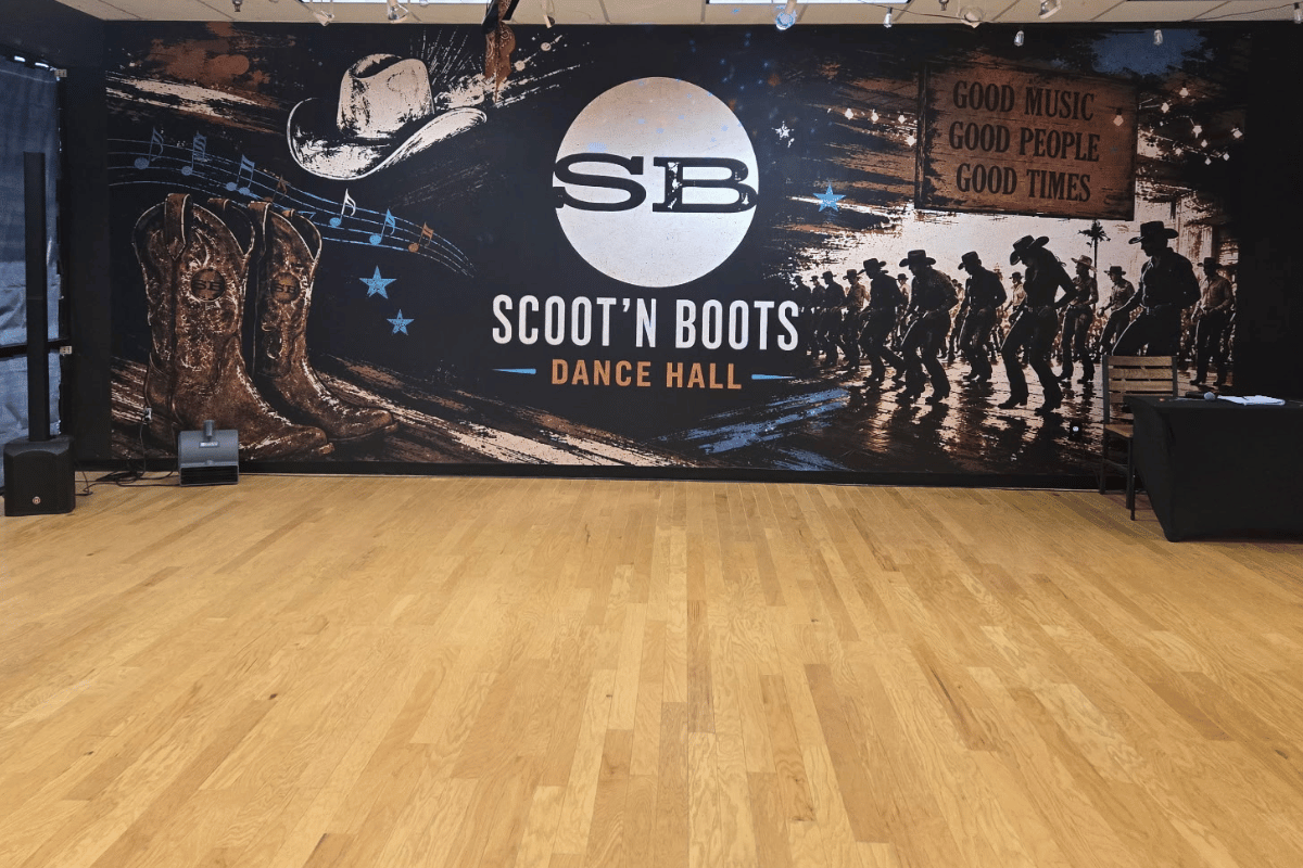 Mural Wall On Dance Floor Image